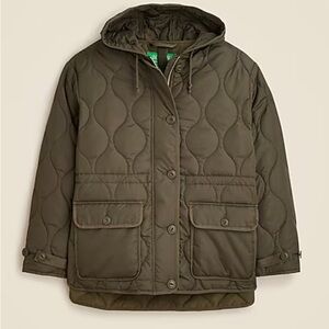 NWOT! J. Crew Oslo Puffer Jacket Olive Drab (XXL)